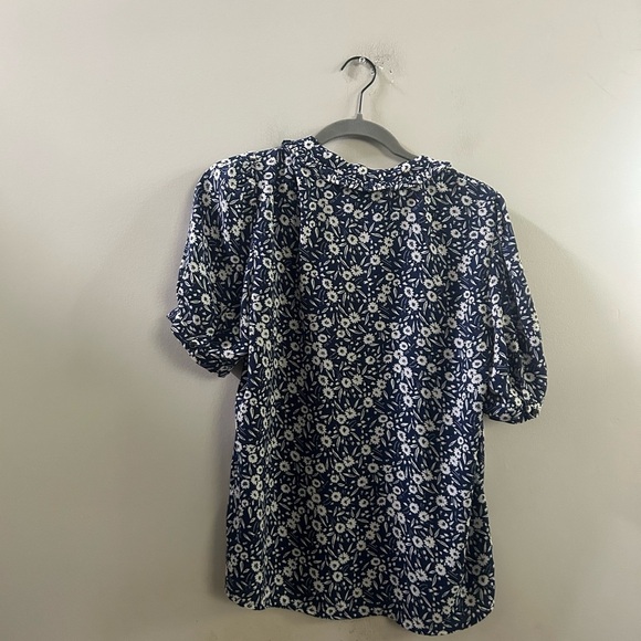 J.crew floral ruffled blouse small - Picture 4 of 5